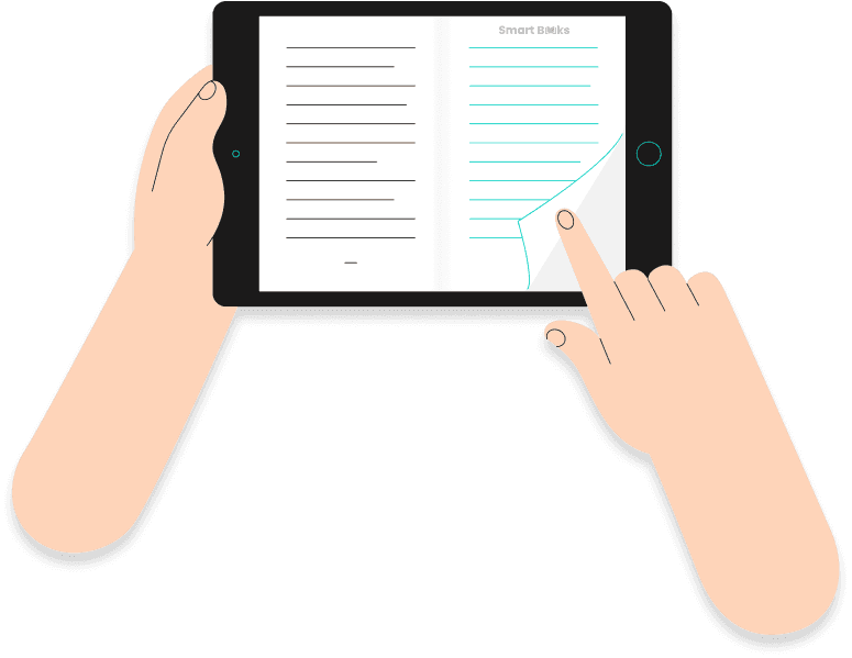 Tablet with book